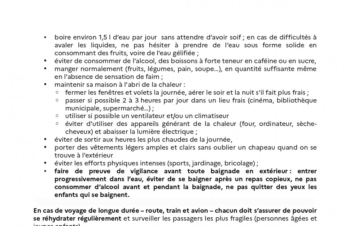 Vigilance canicule